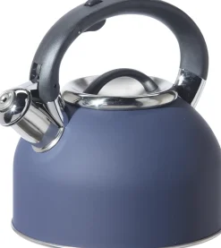 Oggi Stainless Steel Whistling Tea Kettle 1.9L (Blue)- Tea Kettles