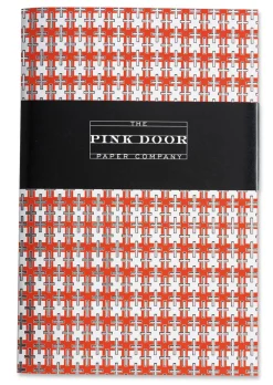 Orange, Silver & White Foil Notebook- Journals & Other Stationery