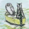 Owl & Pussycat Greeting Card- Greeting Cards