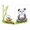 Panda Yogi in Tree Pose Card- Greeting Cards