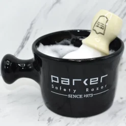 Parker Apothecary Black Shave Mug- Blades & Shave Accessories