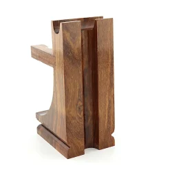Parker Mission Style Razor & Shaving Brush Wood Stand- Blades & Shave Accessories