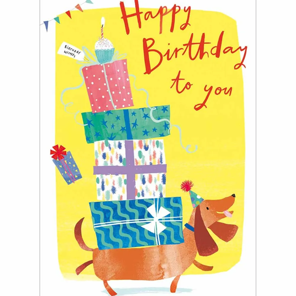 Party Pooch Birthday Card- Greeting Cards
