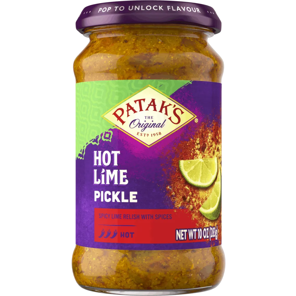 Patak's Hot Lime Pickle Relish- Curries, Chutneys & Pickles