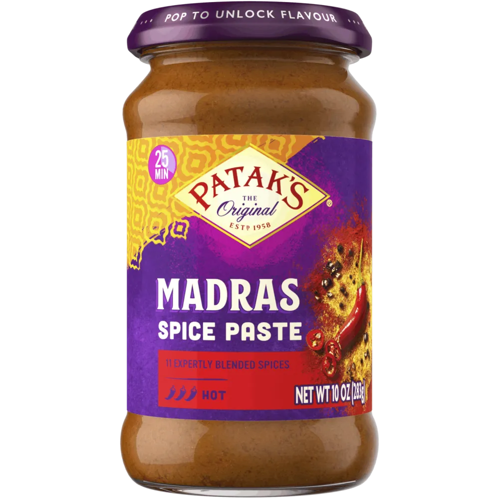 Patak's Madras Spice Paste- Curries, Chutneys & Pickles