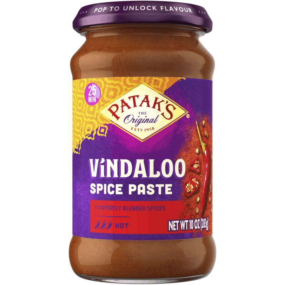 Patak's Vindaloo Curry Spice Paste- Curries, Chutneys & Pickles