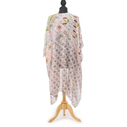 Patchwork Pastel Long Kimono- Robes, Nightgowns & Dresses