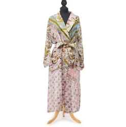 Patchwork Pastel Print Robe Gown- Robes, Nightgowns & Dresses