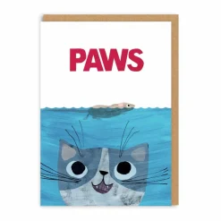 Paws Cat Greeting Card- Greeting Cards