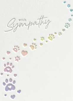 Paws Pet Sympathy Card- Greeting Cards