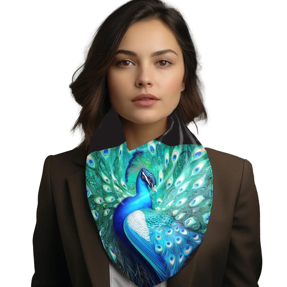 Peacock Silk Heritage Collection Scarf- Scarves & Wraps