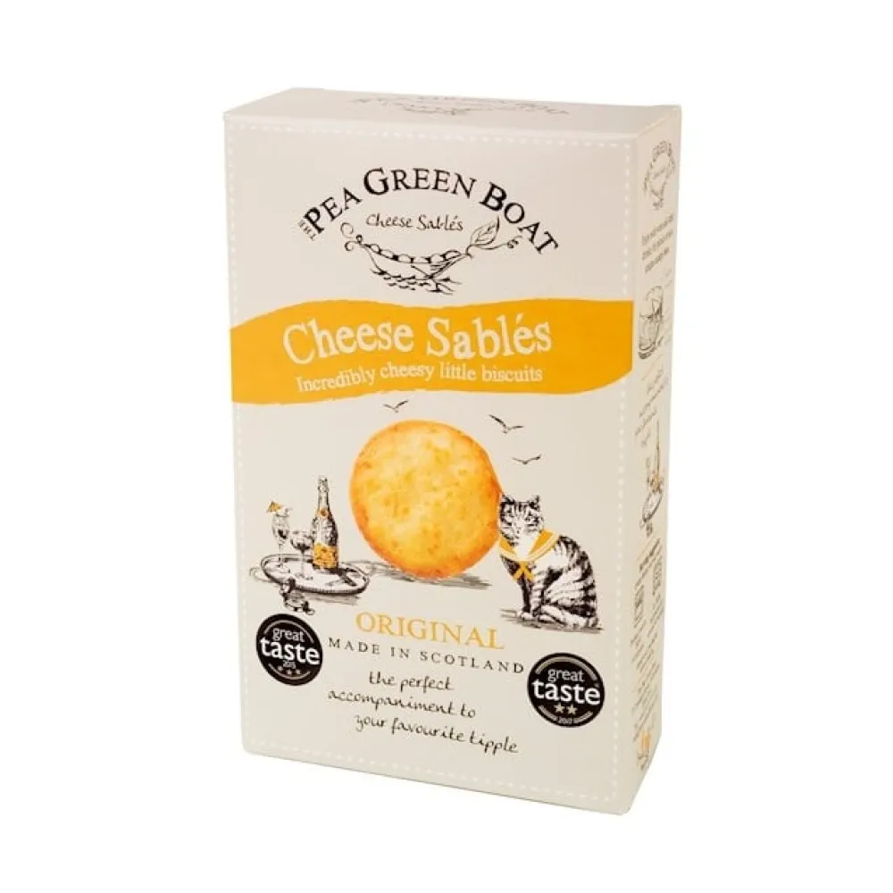 Pea Green Boat Cheese Sablés- Crackers & Savory Snacks