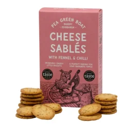 Pea Green Boat Fennel & Chili Cheese Sables- Crackers & Savory Snacks