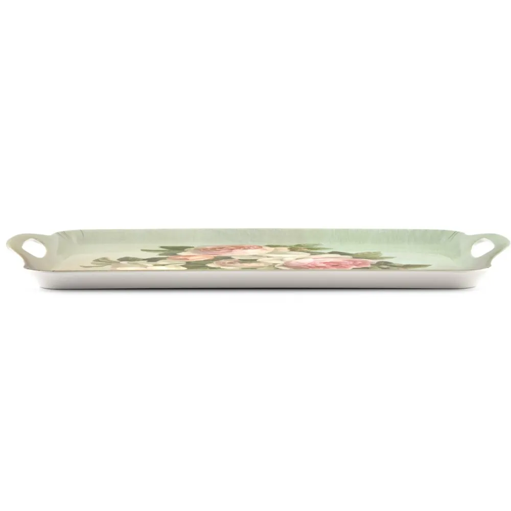 Pimpernel Antique Roses Large Handled Tray- Trays|Tea Trays