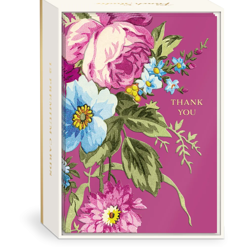 Pink Floral Boxed Thank You Cards- Boxed Cards