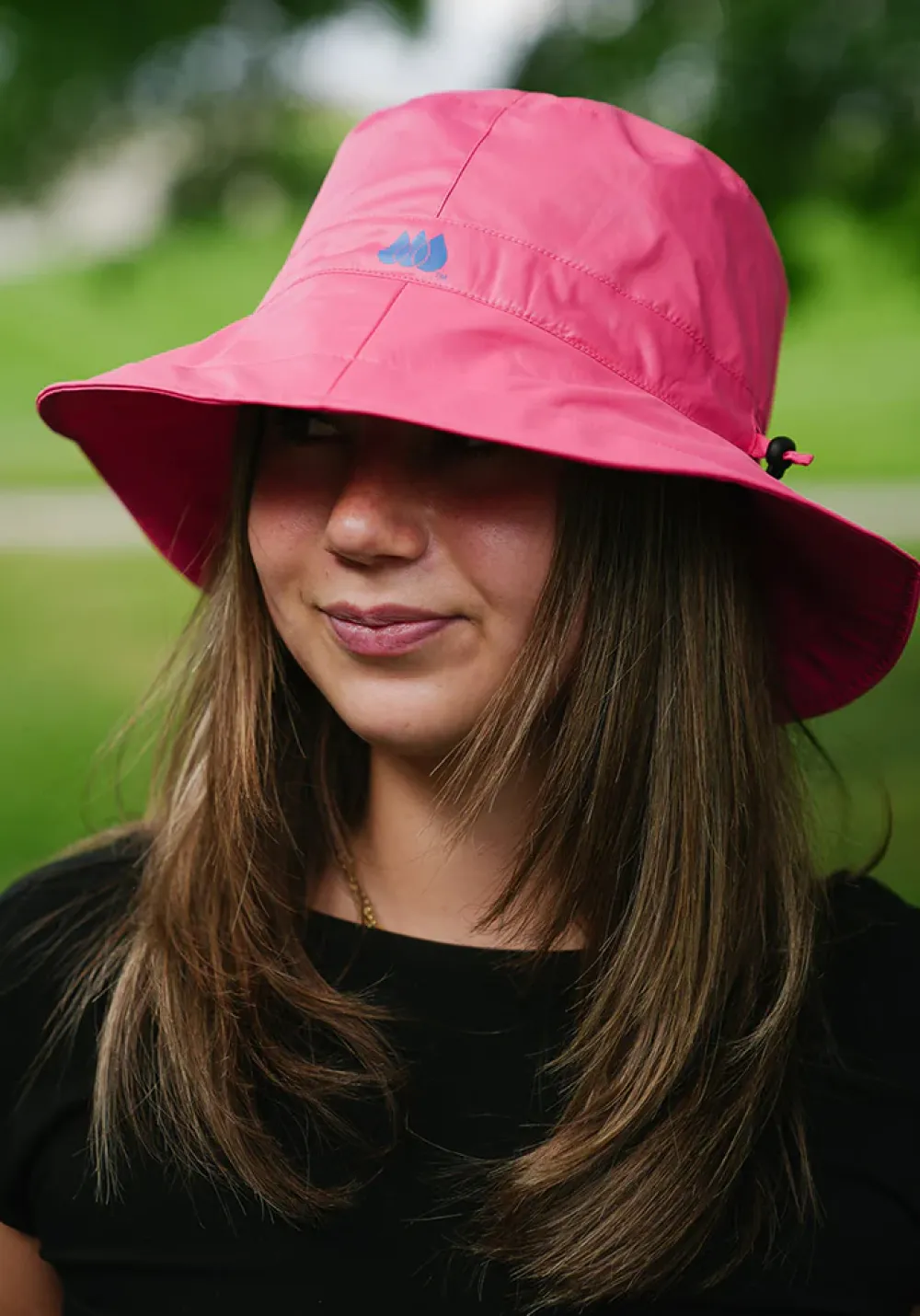 Pink Rain Cap Bucket Hat- Hats|Rainwear & Umbrellas