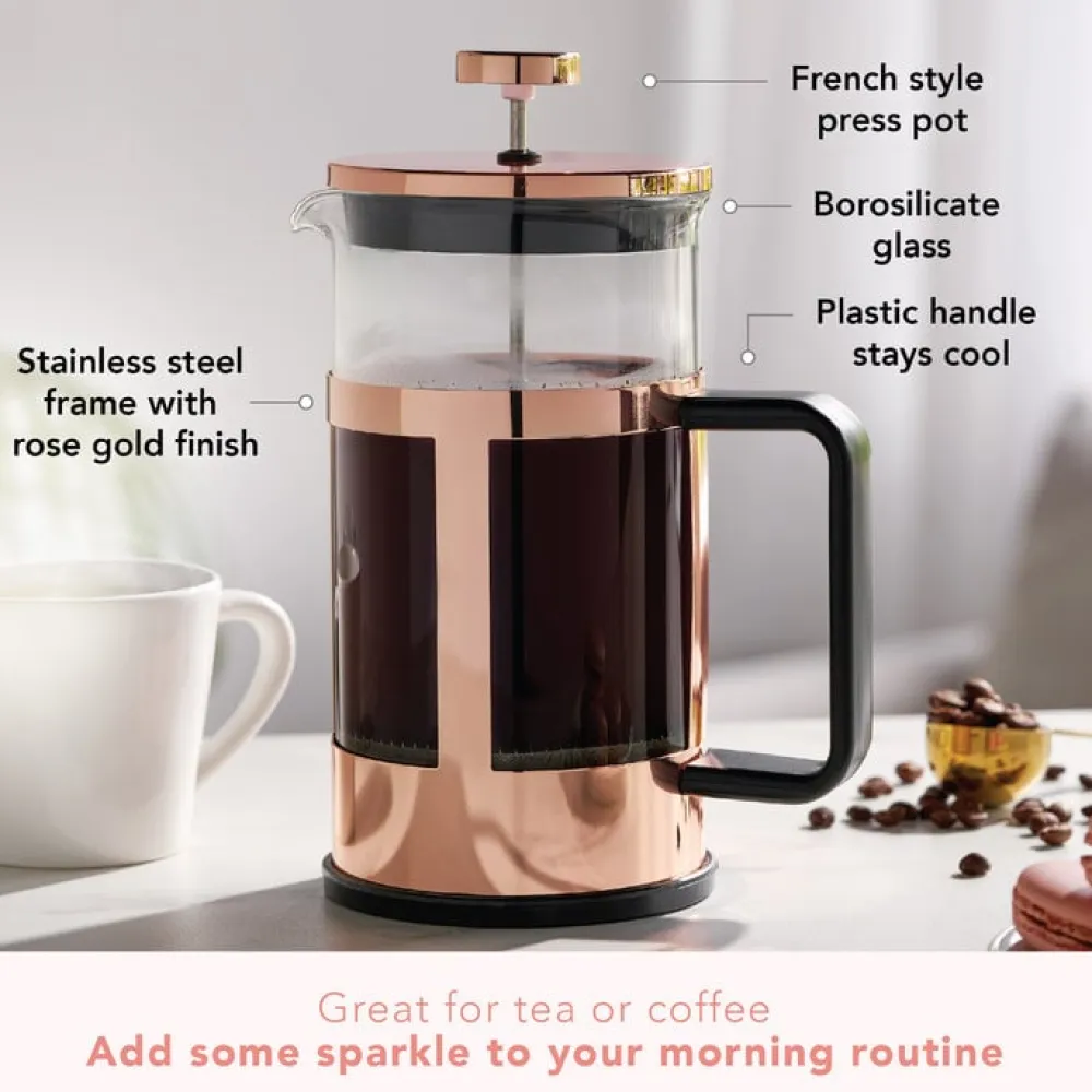 Pinky Up Piper Rose Gold Tea Press- Strainers, Infusers & Spoons|Teapots