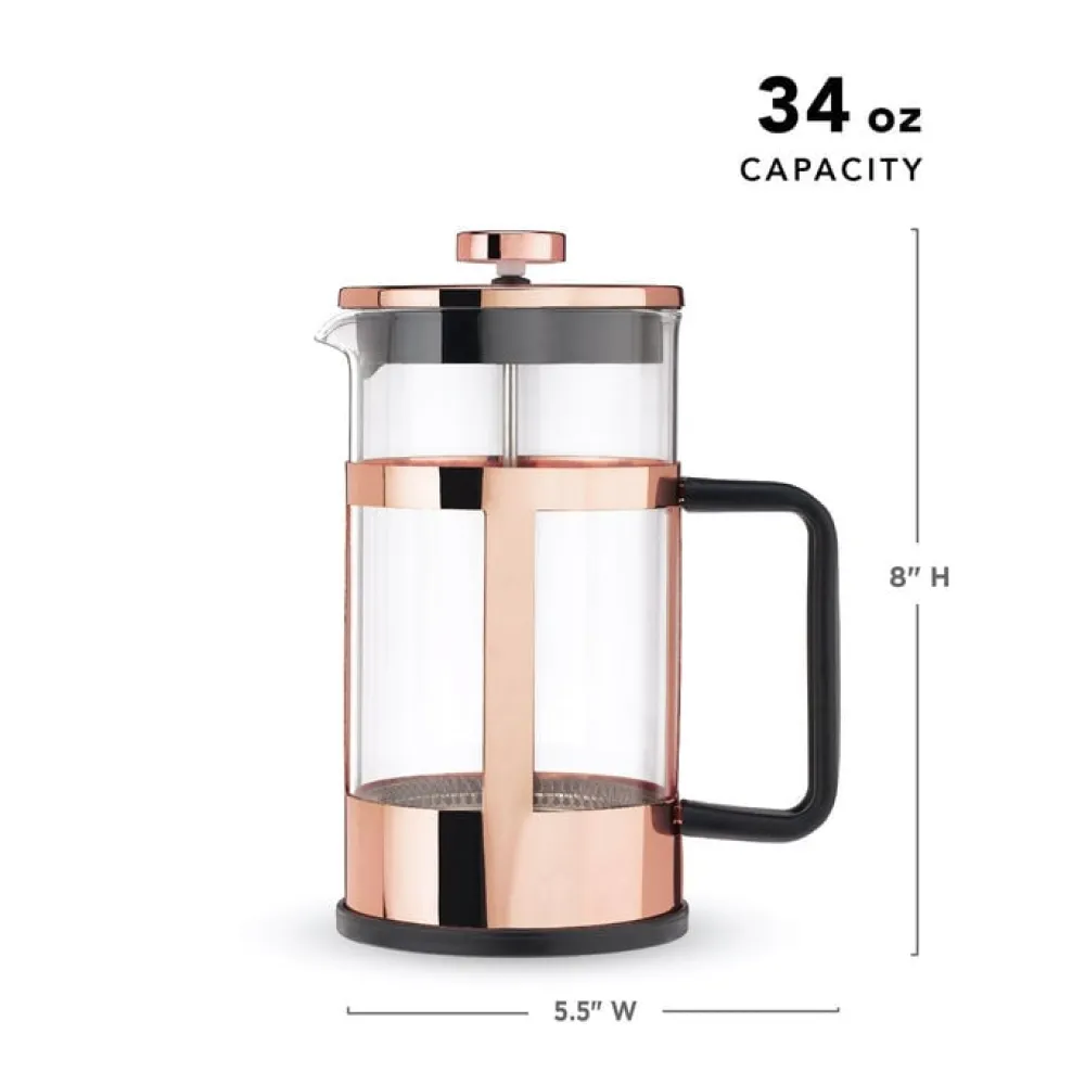 Pinky Up Piper Rose Gold Tea Press- Strainers, Infusers & Spoons|Teapots