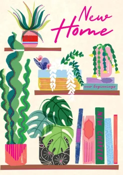 Plants New Home Greeting Card- Greeting Cards