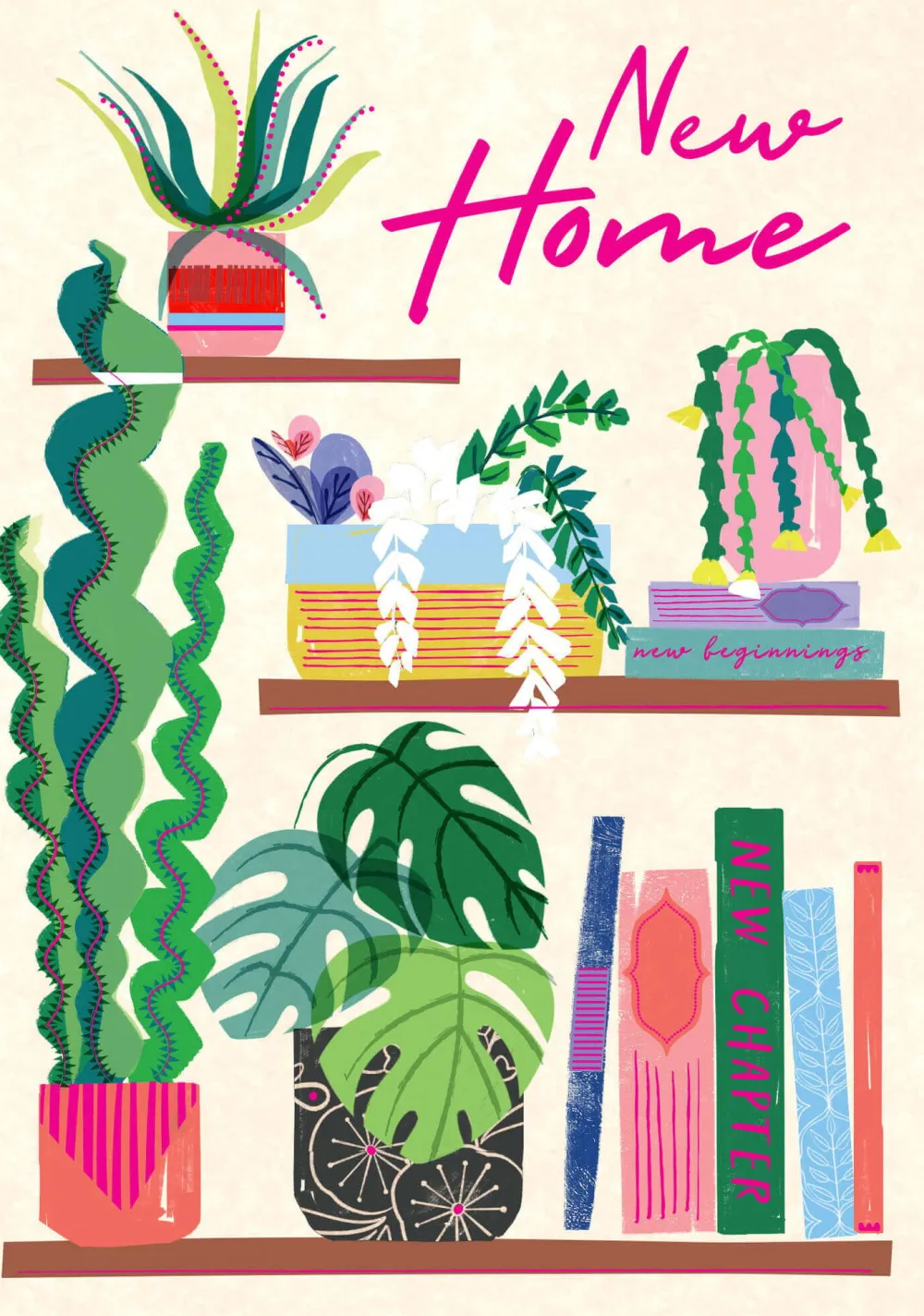 Plants New Home Greeting Card- Greeting Cards