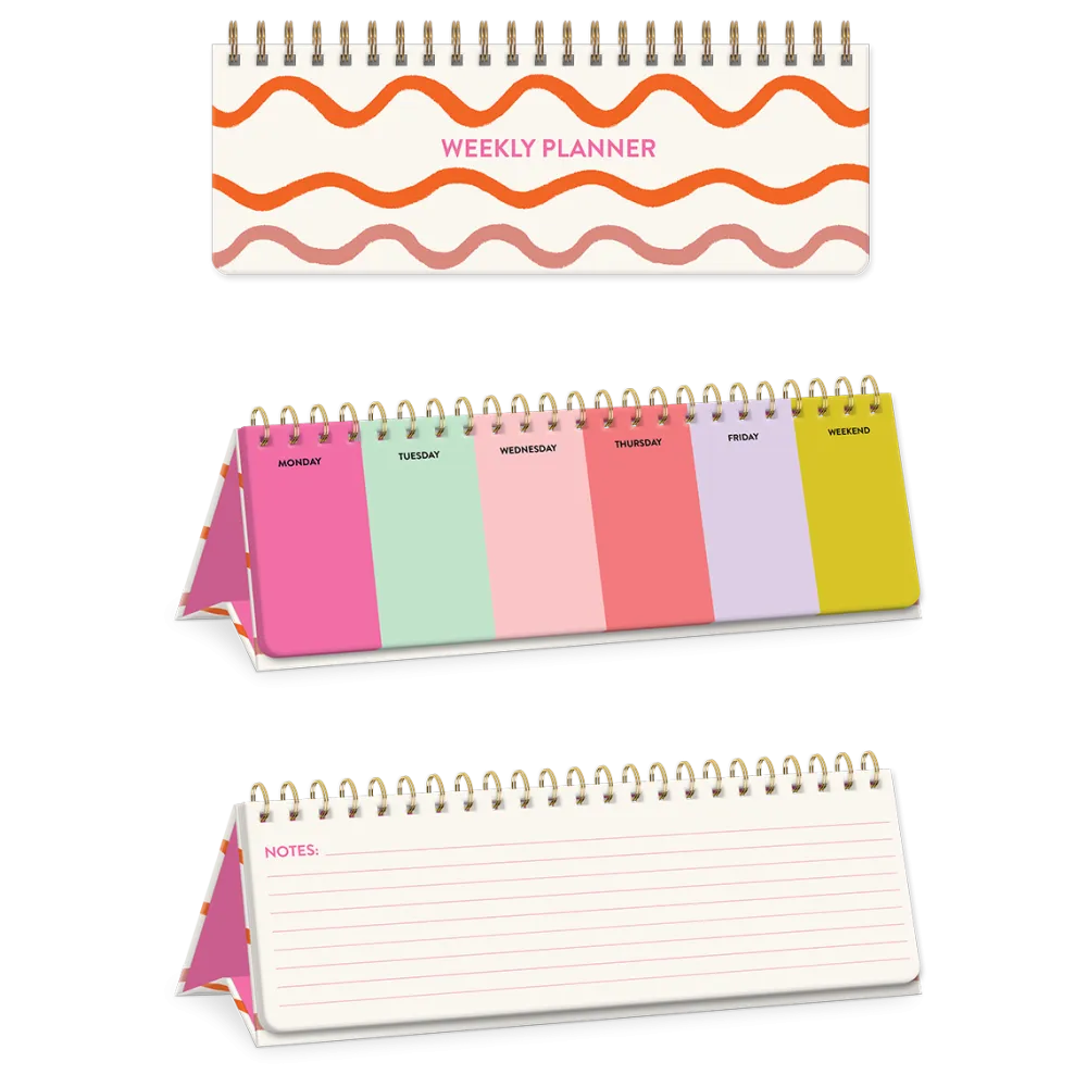 Playful Patterns Squiggle Undated Daily Planner- Journals & Other Stationery|Calendars