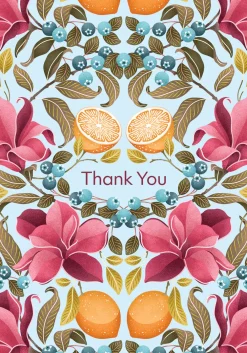 Pomegranate Catherine Marion: Lemons & Magnolia Thank You Notes- Boxed Cards