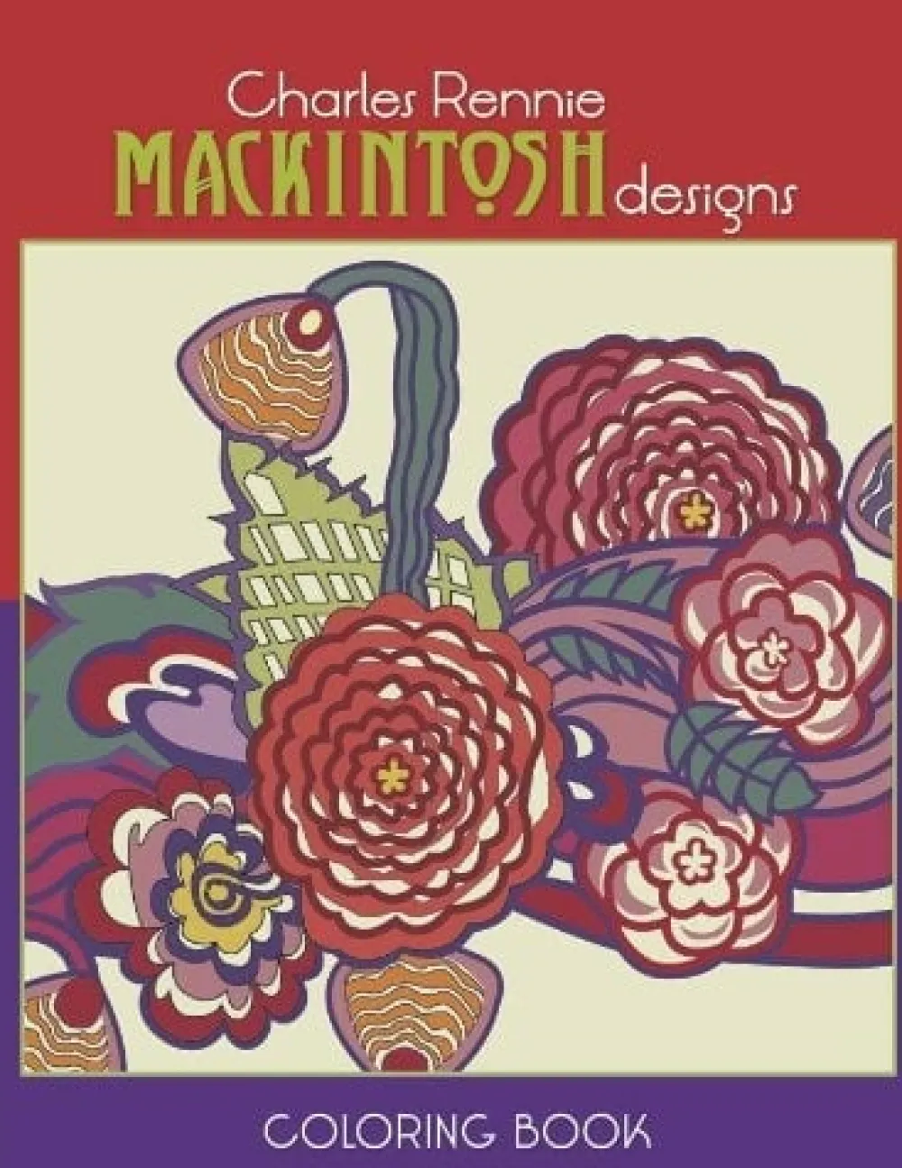 Pomegranate Charles Rennie Mackintosh Designs Coloring Book- Coloring Books & Crafts|Books