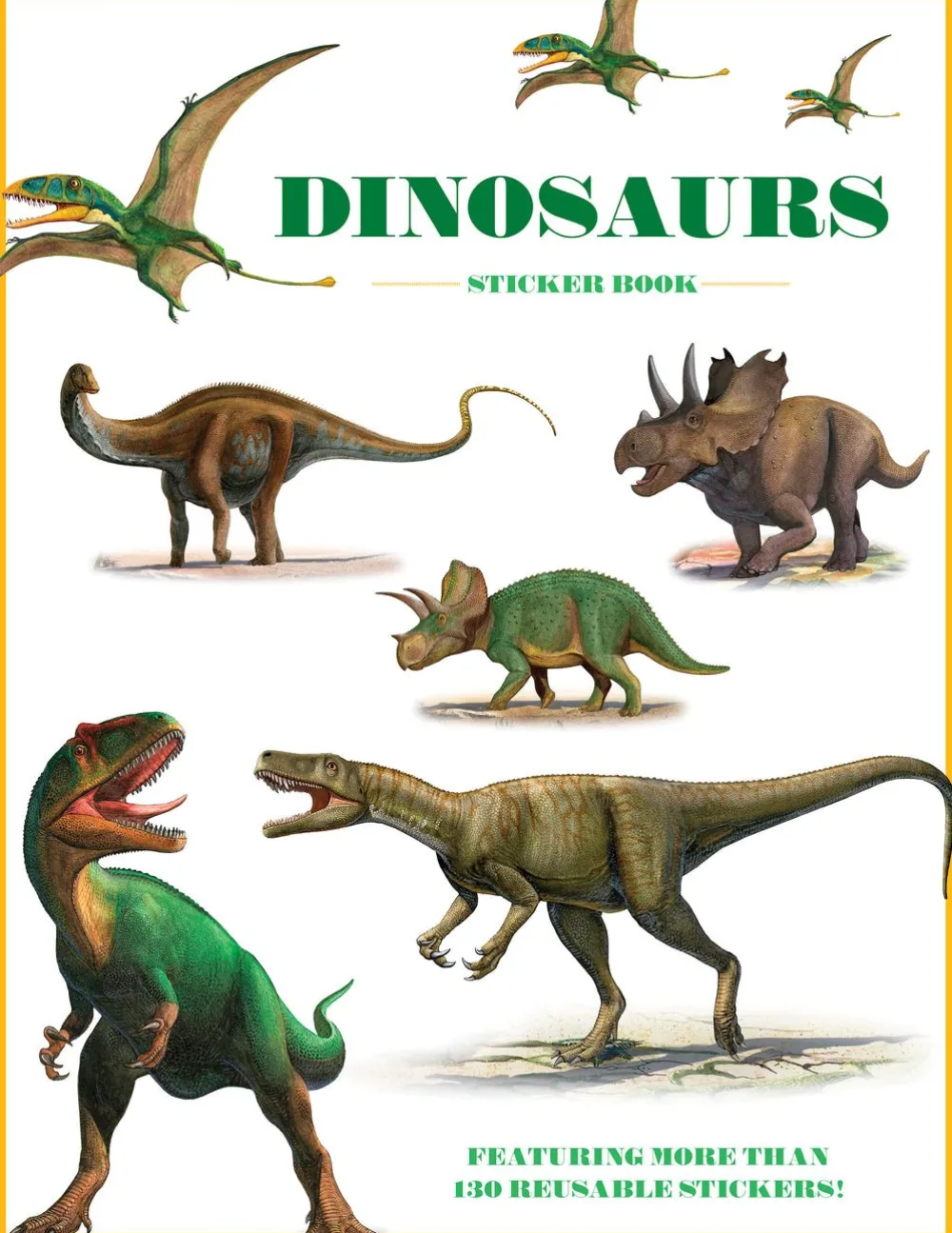 Pomegranate Dinosaurs Sticker Book- Coloring Books & Crafts|Activity Books