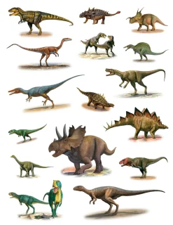 Pomegranate Dinosaurs Sticker Book- Coloring Books & Crafts|Activity Books