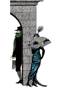 Pomegranate Edward Gorey: Mysterious Messages Boxed Notecards- Boxed Cards