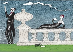 Pomegranate Edward Gorey: Mysterious Messages Boxed Notecards- Boxed Cards