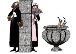 Pomegranate Edward Gorey: Mysterious Messages Boxed Notecards- Boxed Cards