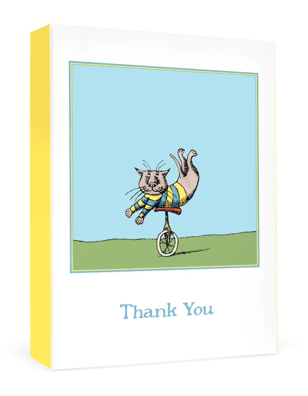 Pomegranate Edward Gorey Unicycle Cat Boxed Thank You Notes- Boxed Cards