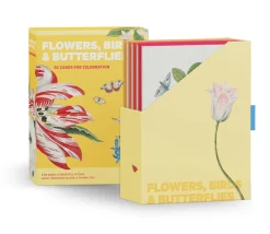 Pomegranate Flowers, Birds, & Butterflies Celebrations Boxed Notecards- Boxed Cards