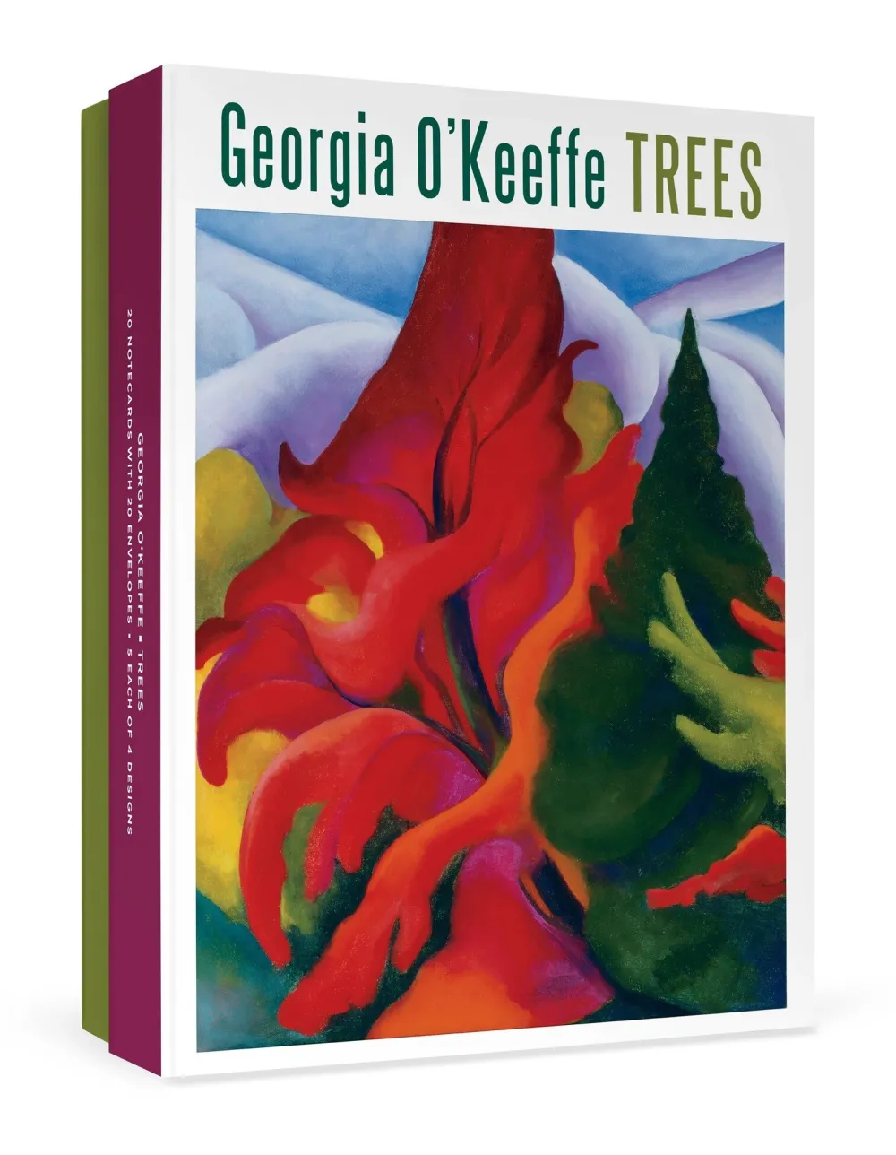 Pomegranate Georgia O'Keeffe: Trees Boxed Notecard Assortment- Boxed Cards
