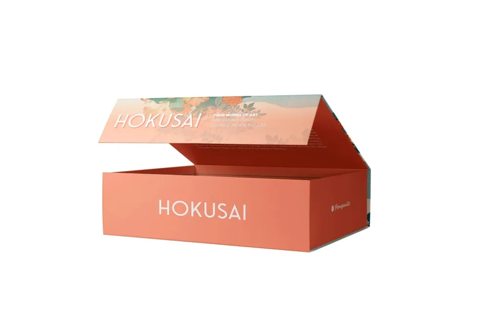 Pomegranate Hokusai 120-Piece Double-Sided Puzzle Set- Games & Puzzles
