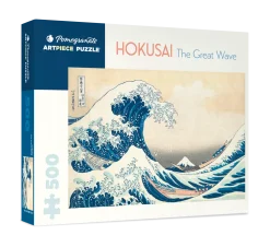 Pomegranate Hokusai: The Great Wave 500-Piece Puzzle- Games & Puzzles