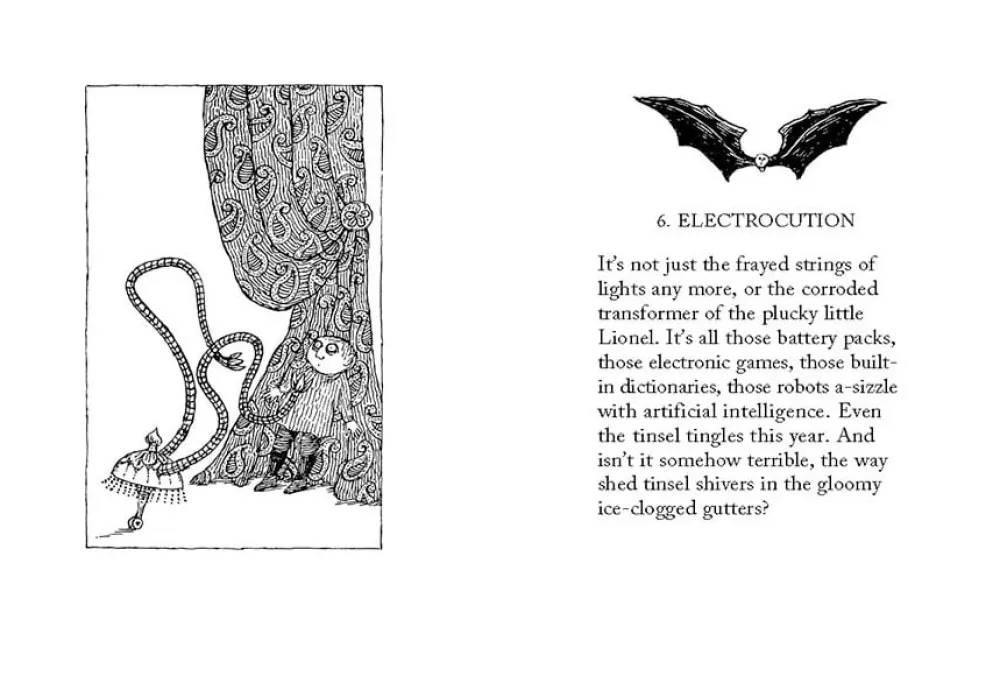 Pomegranate John Updike & Edward Gorey: The Twelve Terrors of Christmas- Books