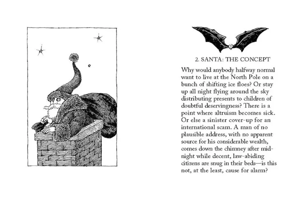 Pomegranate John Updike & Edward Gorey: The Twelve Terrors of Christmas- Books