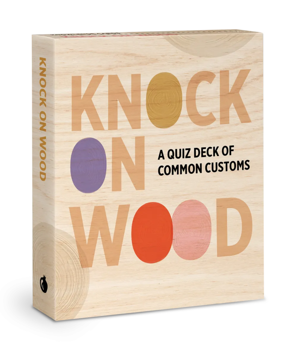 Pomegranate Knock on Wood: A Quiz Deck of Common Customs Knowledge Cards- Games & Puzzles