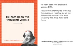 Pomegranate Knowledge Cards: Shakespeare’s Quips, Cusses & Curses- Games & Puzzles|Cultural Icons