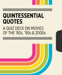Pomegranate Quintessential Quotes on Movies of the 80s, 90s & 2000s Knowledge Cards- Games & Puzzles