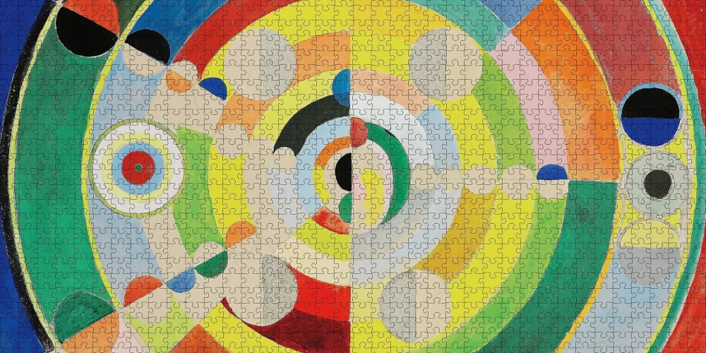 Pomegranate Robert Delaunay: Relief-disques 1000-Piece Puzzle- Games & Puzzles