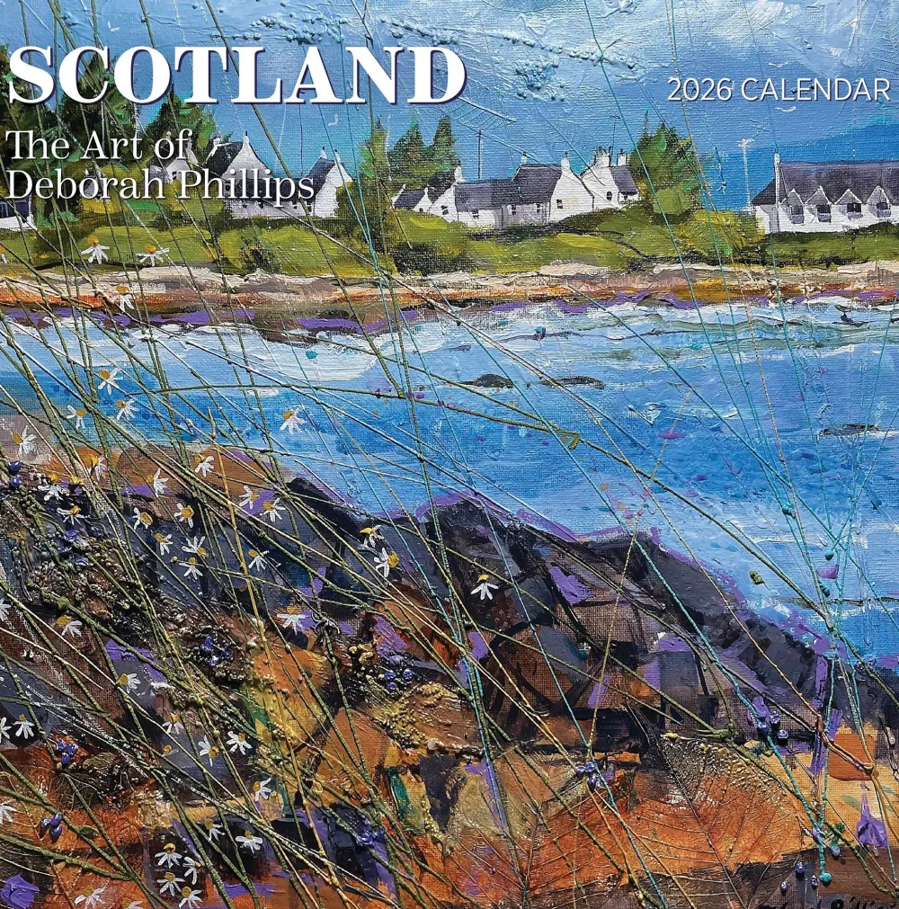 Pomegranate Scotland: The Art of Deborah Phillips 2026 Wall Calendar- Calendars