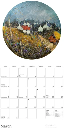 Pomegranate Scotland: The Art of Deborah Phillips 2026 Wall Calendar- Calendars