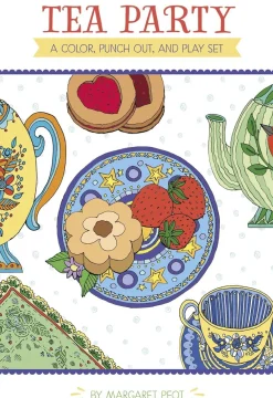 Pomegranate Tea Party: A Color, Punch Out, & Play Set- Activity Books|Children's Tea Sets