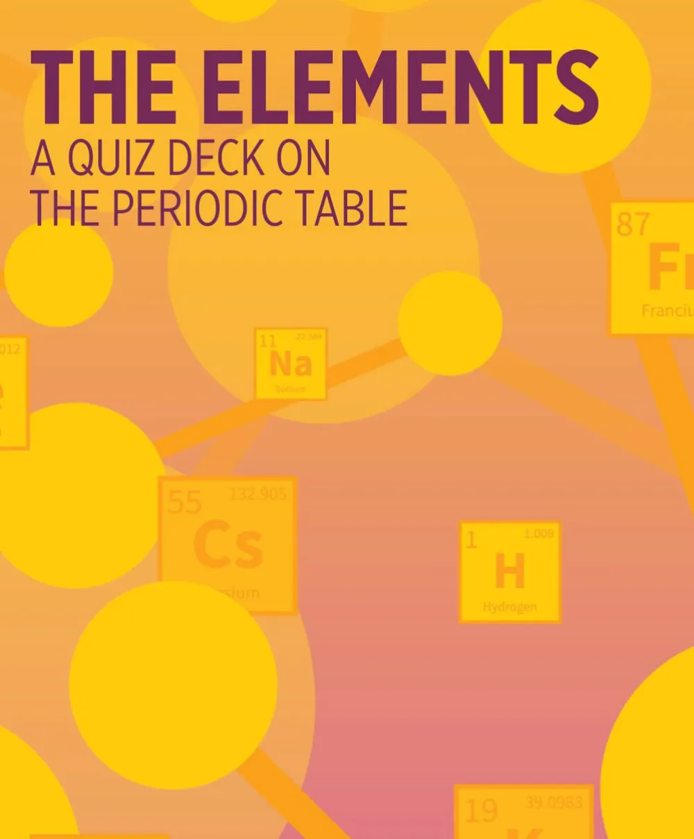 Pomegranate The Elements: A Quiz Deck on the Periodic Table Knowledge Cards- Games & Puzzles