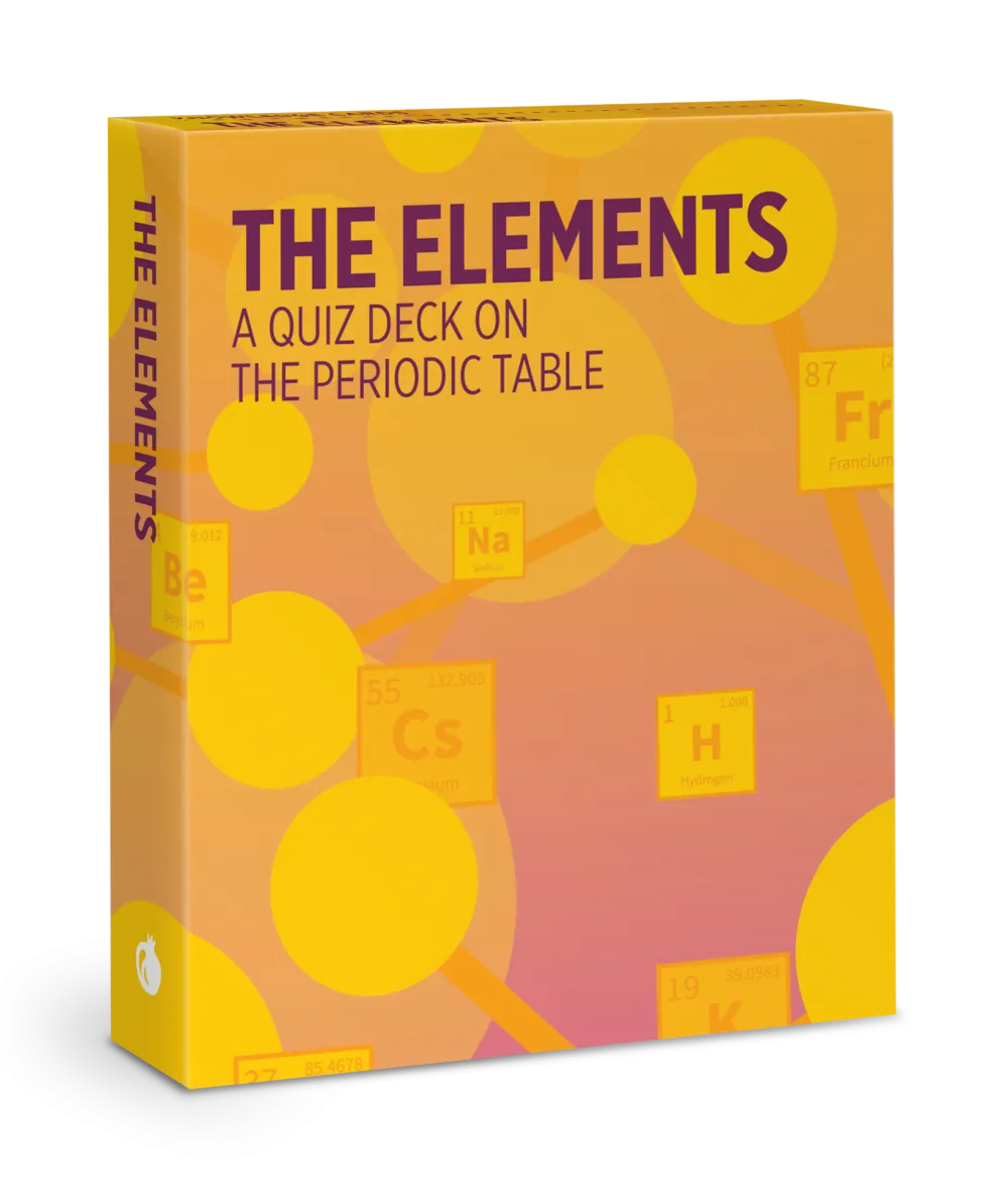 Pomegranate The Elements: A Quiz Deck on the Periodic Table Knowledge Cards- Games & Puzzles