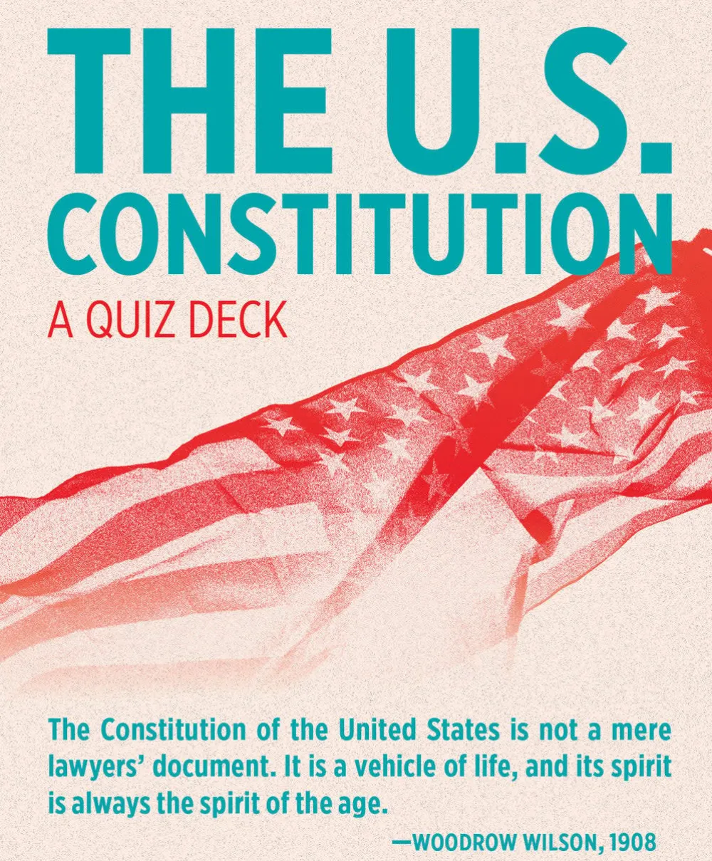 Pomegranate The U.S. Constitution Quiz Deck Knowledge Cards- Games & Puzzles