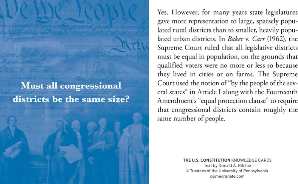 Pomegranate The U.S. Constitution Quiz Deck Knowledge Cards- Games & Puzzles
